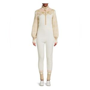 Loveshackfancy Lali intarsia-knit jumpsuit